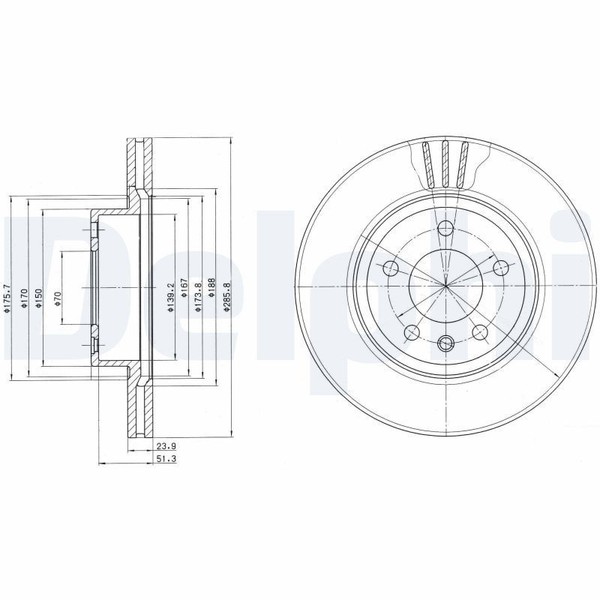 Bremsscheiben FüR Opel Omega B V94 Caravan 2.0 2.5 94-03 431602042030-image