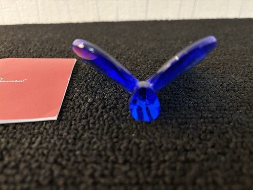 Papillon bleu cobalt en cristal de Baccarat - Picture 6 of 6