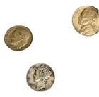 Mercury Head Dime1941 ~ Dime 1963 ~ 1963 Uncirculated Nickel
