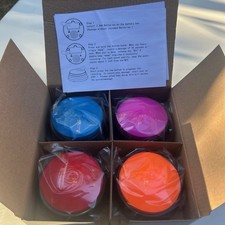 Dog Talking Buttons set of 4, Recordable Buttons for Dogs Training