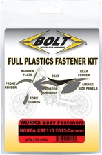 Bolt MC Hardware Full Plastic Fastener Kit - HON-CRF110W