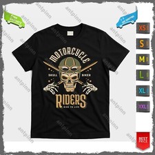 Motorcycle Skull Riders Ride To Live T-Shirt Unisex