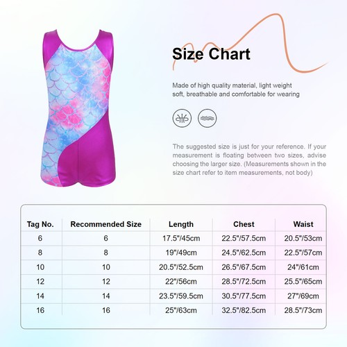 Girls Unitard Gymnastic Bodysuit Silky Jumpsuit Yoga Leotard Soft Biketards - Picture 11 of 45