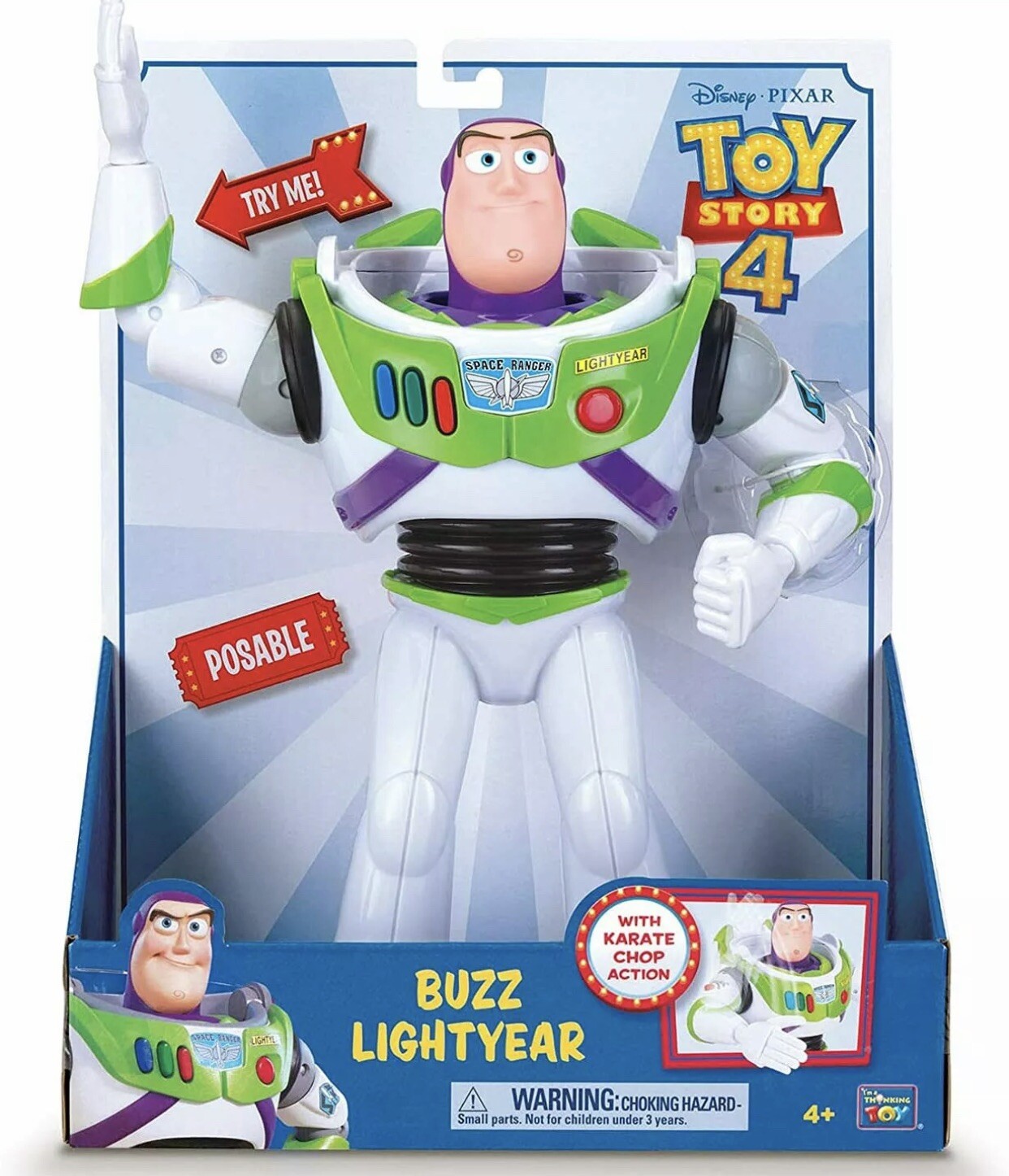 disney pixar toy story buzz lightyear with karate chop action