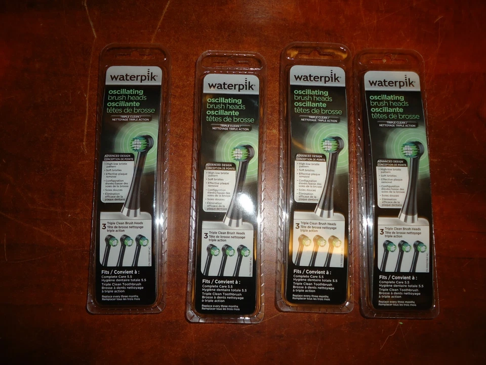 WATERPIK, 12, CABEZALES DE CEPILLO OSCILANTES, CERDAS SUAVES MODELO #OTRB-3EB, 100% NUEVO  Foto 2 de 4