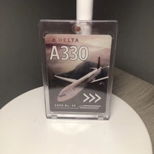 DELTA AIR LINES PILOT TRADING CARD # 59 A330-300 CARD 2022 RARE! Hard SLEEVE