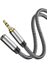 3 FT 3.5mm Audio Extension Cable TRRS Stereo Headphone Cord Male to Female AUX