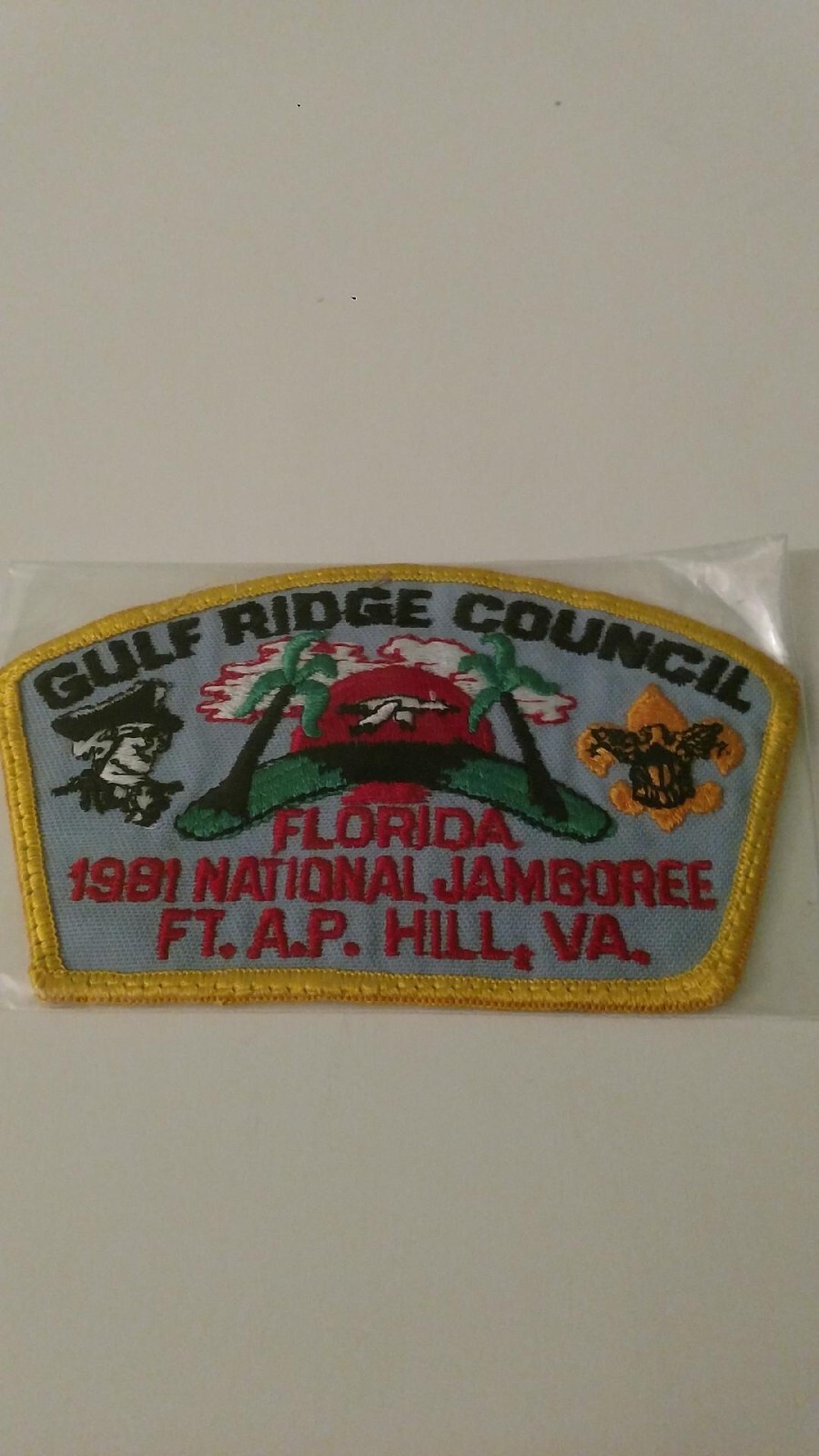BSA, Gulf Ridge Council, CSP 1981 National Jamboree, yellow border eBay