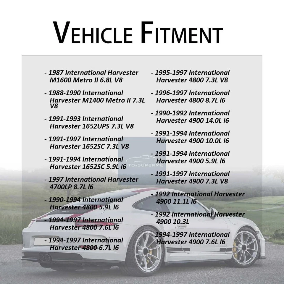 Juego de mangueras de freno delanteras 2x para International Harvester 4800 7,3 L 1995-1997 Foto 3 de 4