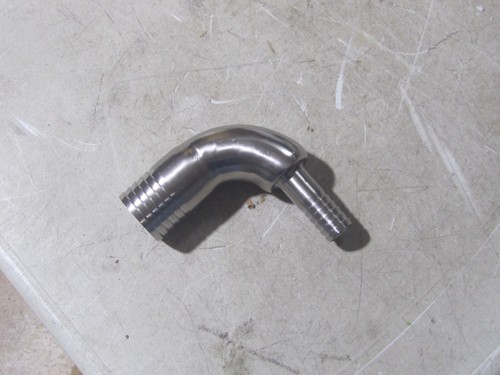 304 Stainless Steel Hose Barb Fitting 1-1/2"x3/4" Reducing 90 Degree Elbow - 第 1/5 張圖片