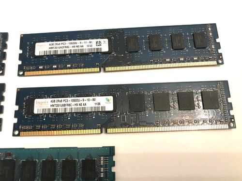 Hynix 4GB HMT351R7BFR8C - H9 2RX8 PC3-10600R 1333MHZ ECC Server Memory LOT X 5 - Picture 4 of 5