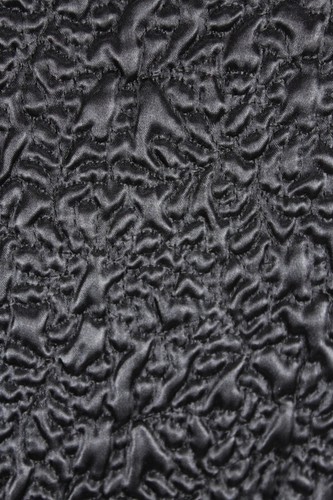 Bergdorf Goodman Main Street Fashion Mantel schwarz strukturiert Satin gesteppt Vintage - Bild 10 von 20