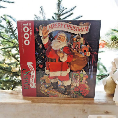 Springbok Merry Christmas Santa Puzzle Hallmark 1000 Piece NEW Sealed Vintage