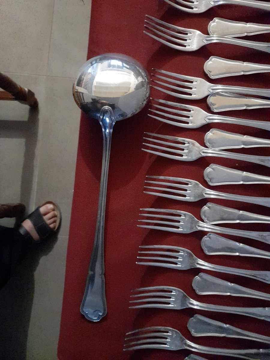 1 CUILLÈRE DE table ERCUIS modèle FILET CHINON métal argenté Couvert 21