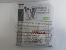 MDESIGN CLEAR DIVIDED COSMETIC ORGANIZER 3 COMPARTMENTS 5 "X 2.4" X 4"  -3A 