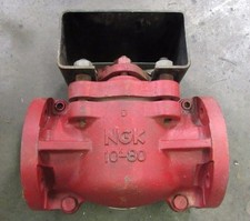 NEW NGK 10K-80 4" CERAMIC PLUG VALVE 4 BOLT FLANGE
