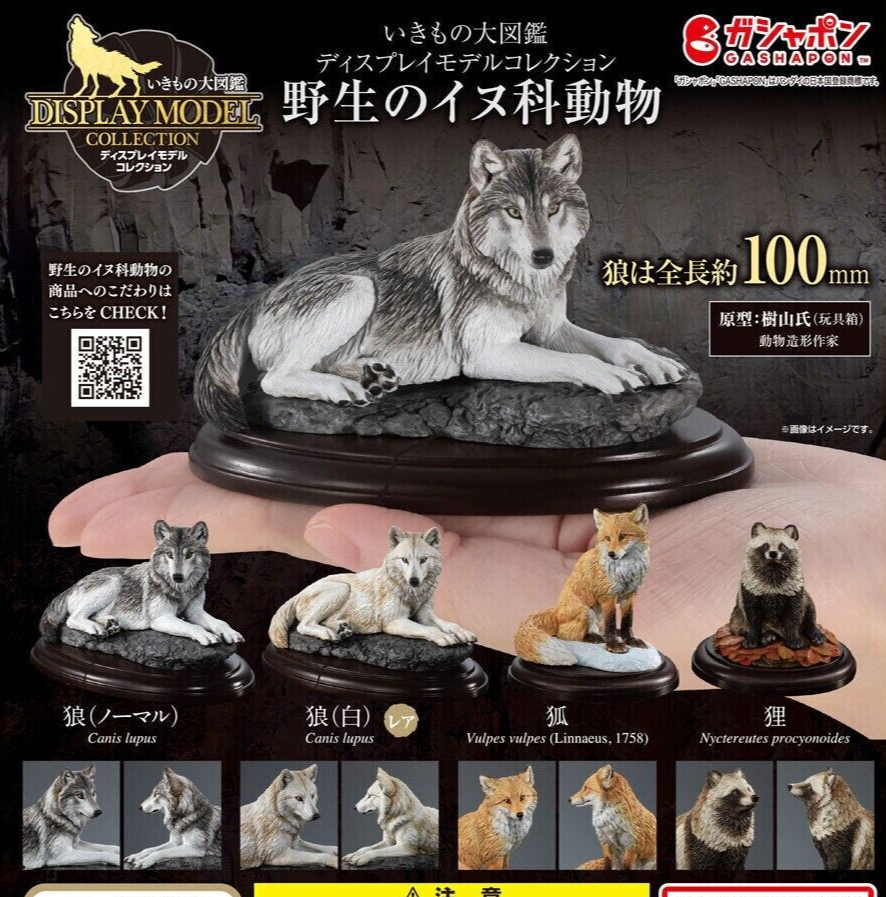 Wild Canine Animals Figure Bandai Creature Encyclopedia Display