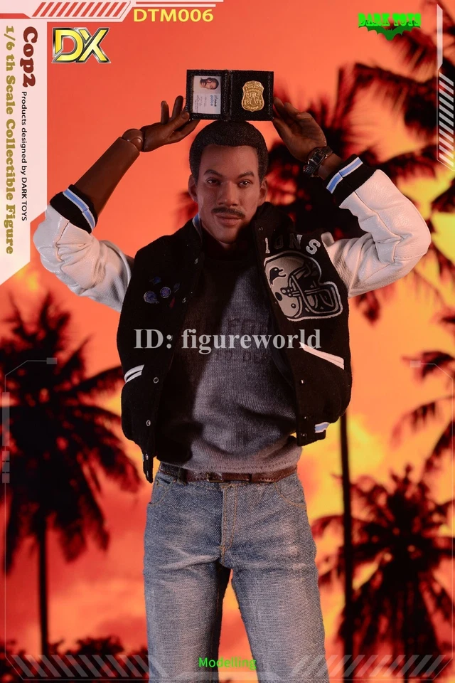 Figura de acción de juguete Dark Toys DTM006 1/6 Beverly Hills policía detective Eddie Murphy Foto 3 de 4