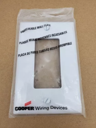 5-Pack Cooper Wall Plate Cover Switch Plate Cover PJ26W