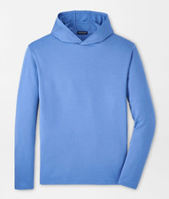 NEW MENS PETER MILLAR L/S EXCURSIONIST FLEX PULLOVER HOODIE SWEATSHIRT, MEDIUM