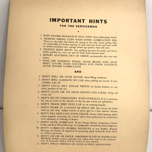 Veedol Lubrication Guide 1928-1934 Fantastic Condition For It's Age Cars, Truck - Picture 6 of 24