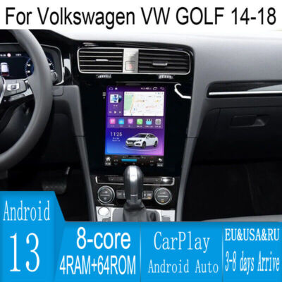 10.4'' Android Navigation Car Gps Stereo Tesla Style For Volkswagen Vw Golf 14~18