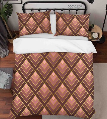3D Art Decoration Pattern Quilt Cover Set Bedding Sets Pillowcases Queen 4