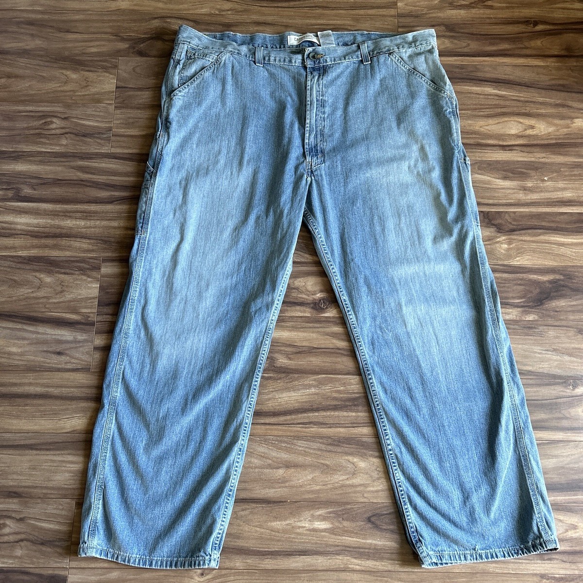 Levi's Carpenter Jeans Mens 48x30 Blue Loose Straight Light Wash