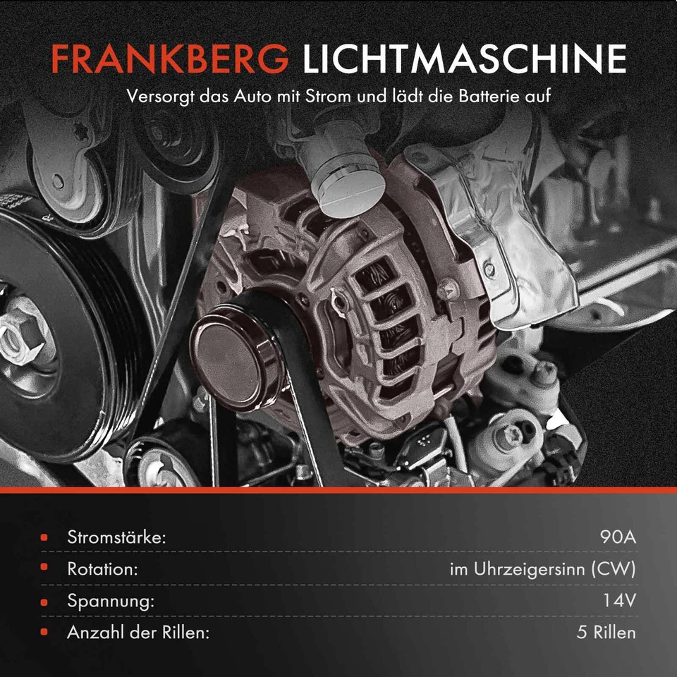 Alternador Generador 90A 14V Para VW Lupo Polo Seat Ibiza IV Sportcoupé León - Imagen 3 de 4