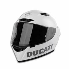 Ducati Logo White Integralhelm Helm NEU