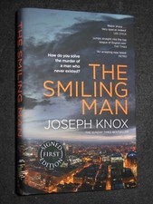 SIGNED/NEW JOSEPH KNOX - The Smiling Man - 2018-1st (Aiden Waits #2) Crime Novel
