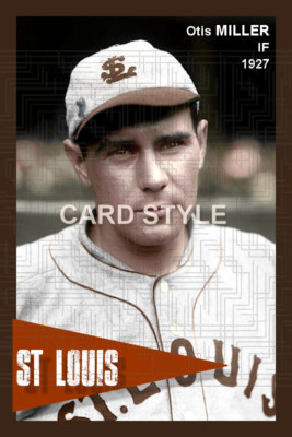 Otis Miller - 1927 St. Louis Browns - choose a style - colorized print
