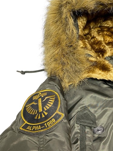 Alpha Industries N-3B Parka Jacket – Gray – Size L - Picture 9 of 19