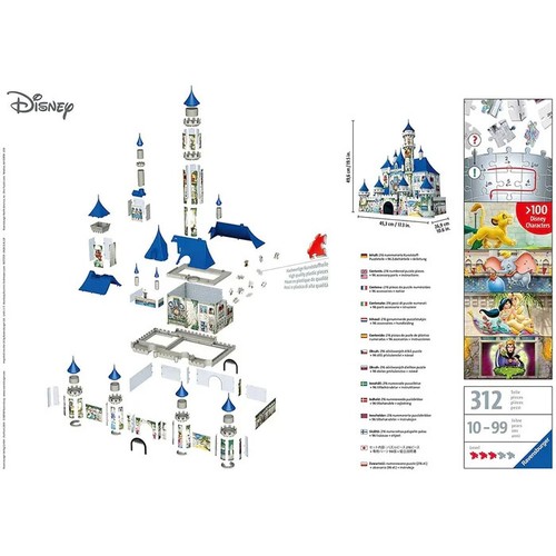 PUZZLE 3D CASTELLO DISNEY MAXI CASTLE RAVENSBURGER ORIGINALE - Foto 3 di 3