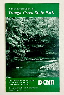 2000 Trough Creek State Park James Pennsylvania Vintage Travel Brochure DCNR PA