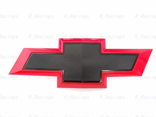 2022+ Chevrolet Refreshed Silverado 1500 Bowtie Front & Rear Red Black Emblem - Picture 11 of 11