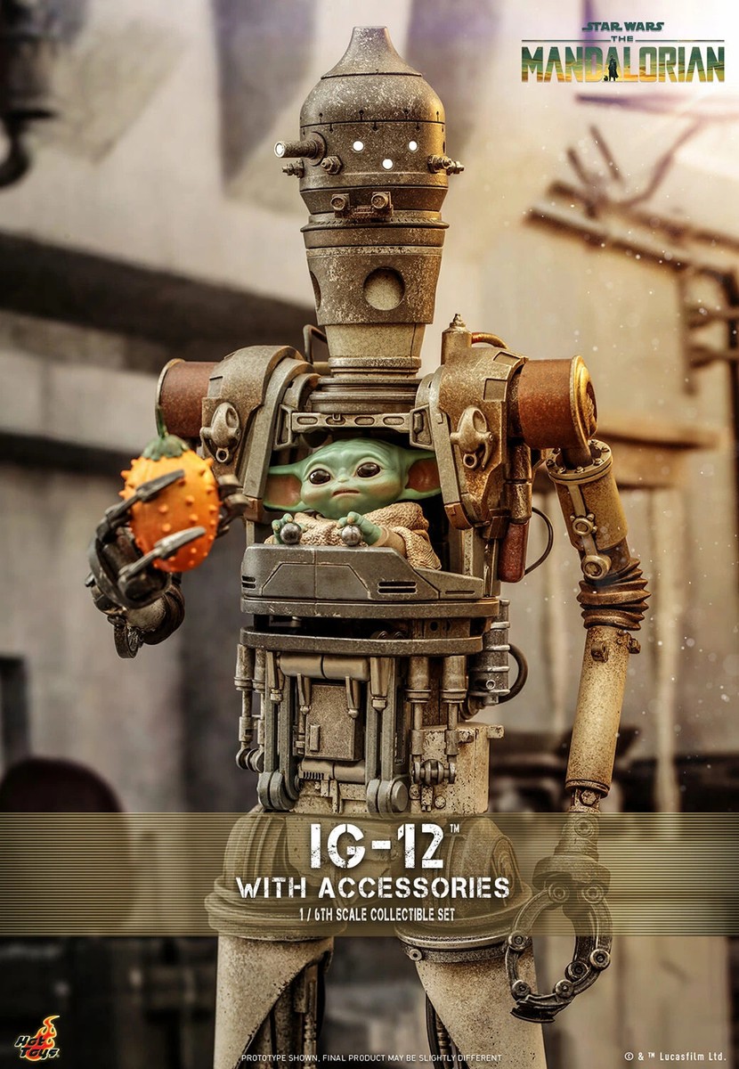 ホットトイズ1/6 マンダロリアン IG-12 アクセサリーセット TMS105 Hot Toys TMS105 IG-12 and Grogu with Accessories 1/6 Scale Figure