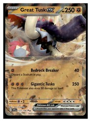 Great Tusk ex 123/198 Prize Pack Series Holo Double Rare