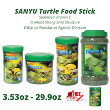 Turtle Food Sticks Water Reptiles,Newts with Stabilised Vitamin C Free 1.39oz 