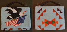 1920's Native American Yakama 2Sided Fully Beaded Ladies Hand Bag PatrioticEagle