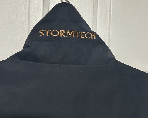 VTG StormTech Men’s Size 2XL Waterproof Full Zip Front Vest Zipper Pockets Blue - Picture 7 of 12