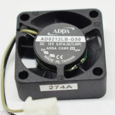 50pcs ADDA AD0212LB-G50 25x25x10mm 2510 12V 0.07A 2pin DC Brushless Cooling Fan