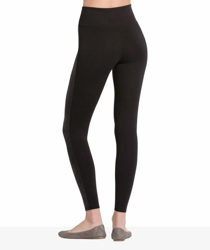 RED HOT by SPANX Faux Leather Front Leggings Very Black Shaping Plus Size 1X NEW - Picture 12 of 15