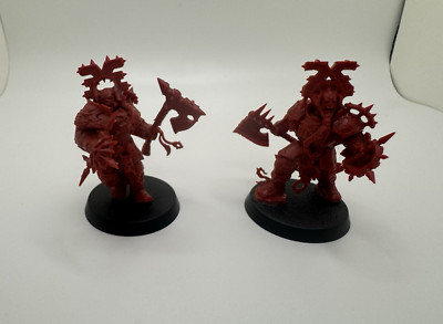 Khorne Bloodbound- Built, Unpainted Blood Warrior & Berserker- Warhammer 40k AoS