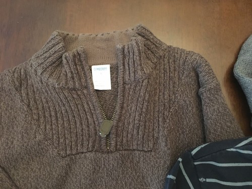 Gymboree lot 2 sweaters 1 ls tee top shirt half zip EUC guitar 5 6 years - Picture 3 of 3