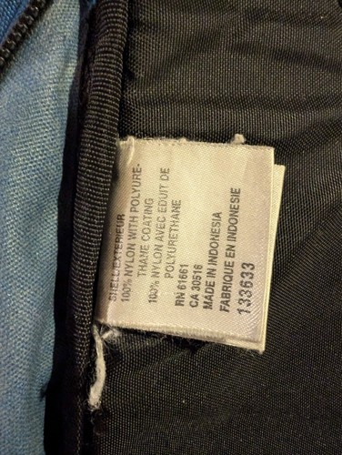 THE NORTH FACE VINTAGE BACKPACK OLD SCHOOL ORIGINAL RN61661 NYLON BLUE & BLACK - Picture 18 of 21