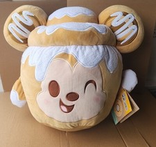 Disney Munchlings Mickey Mouse Cinnamon Swirl Bun Plush Large NWT 14"