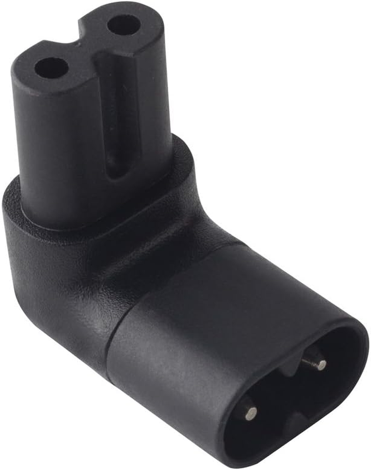 Figure 8 IEC 320 C7 to C8 90 Degree up down Angled Right Angle AC