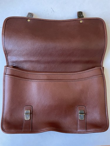 GHURKA No. 95 Counselor Chestnut Leather Briefcase Messenger Laptop Bag MINT! - Picture 6 of 11