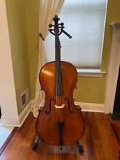 "Martin Beck" European Full-sized Cello with padded bag and composite bow 